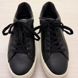 Vince Benfield Women’s Leather Black Platform Sneaker